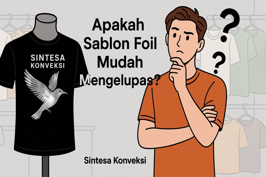 Apakah Sablon Foil Mudah Mengelupas