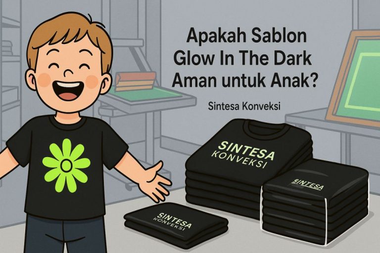 Apakah Sablon Glow In The Dark Aman untuk Anak