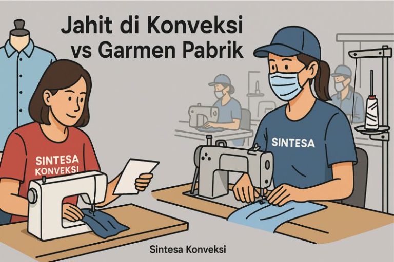 Beda Kerja Jahit di Konveksi vs Garmen Pabrik