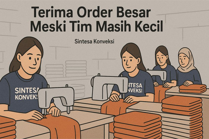 Cara Aman Terima Order Skala Besar Meski Tim Masih Kecil