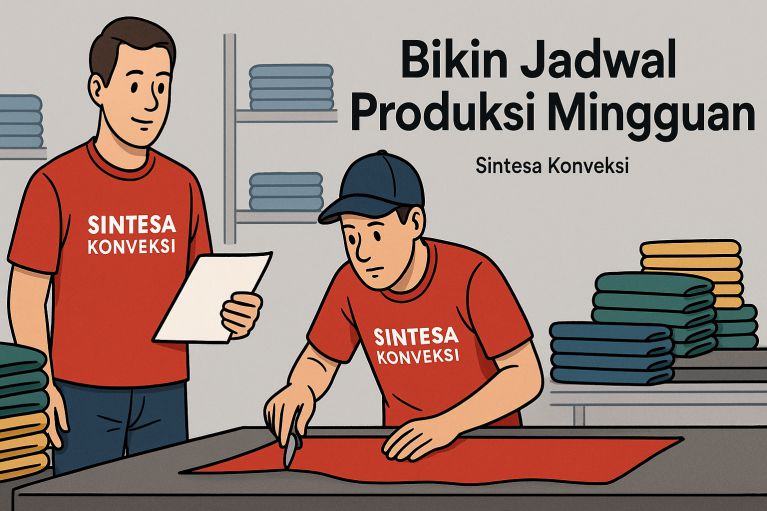 Cara Bikin Jadwal Produksi Mingguan di Konveksi Biar Nggak Keteteran