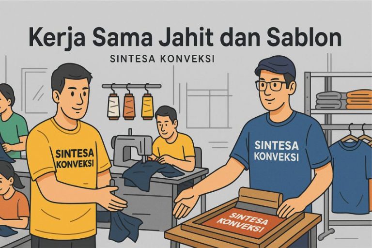 Cara Kerja Sama Konveksi dengan Jahit & Sablon Lepas Tanpa Kehilangan Kualitas