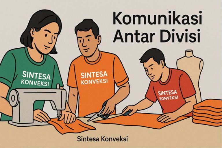 Cara Komunikasi Antar Divisi di Konveksi Biar Nggak Tabrakan Kerjaan