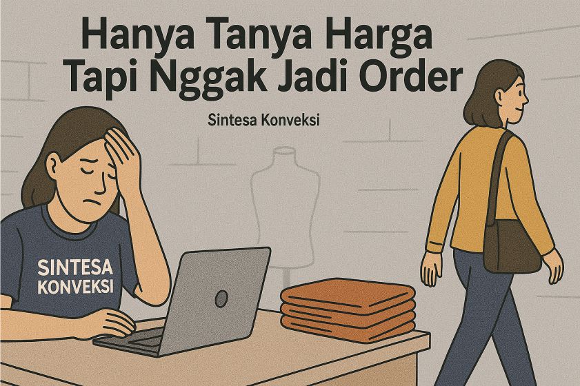 Cara Menangani Klien Konveksi yang Hanya Tanya Harga Tapi Nggak Jadi Order