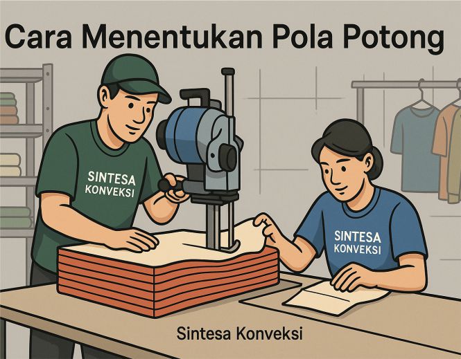 Cara Menentukan Pola Potong Kain Massal agar Hasil Produksi Konsisten