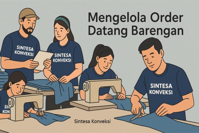 Cara Mengelola Order Saat Datang Barengan di Konveksi