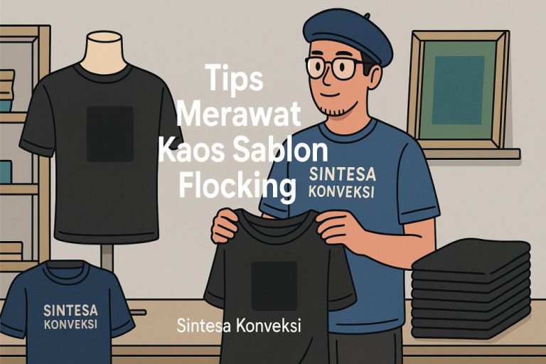 Cara Merawat Sablon Flocking