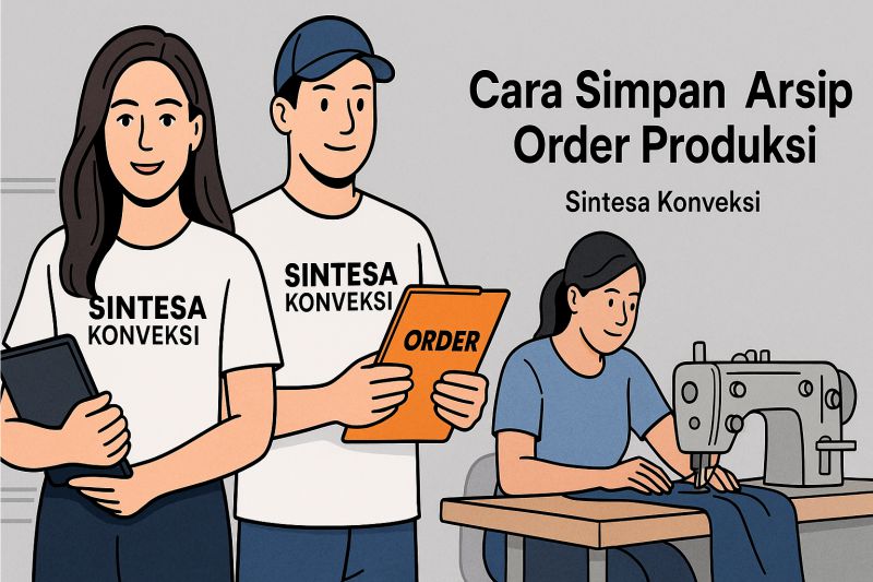 Cara Simpan Arsip Order Produksi di Konveksi