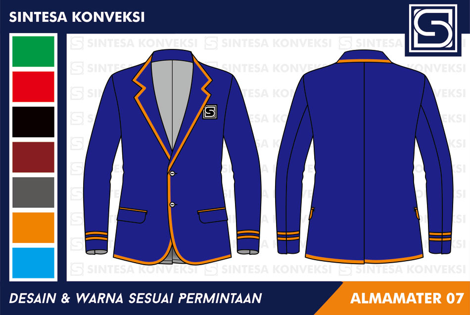 checklist, produksi, jas almamater