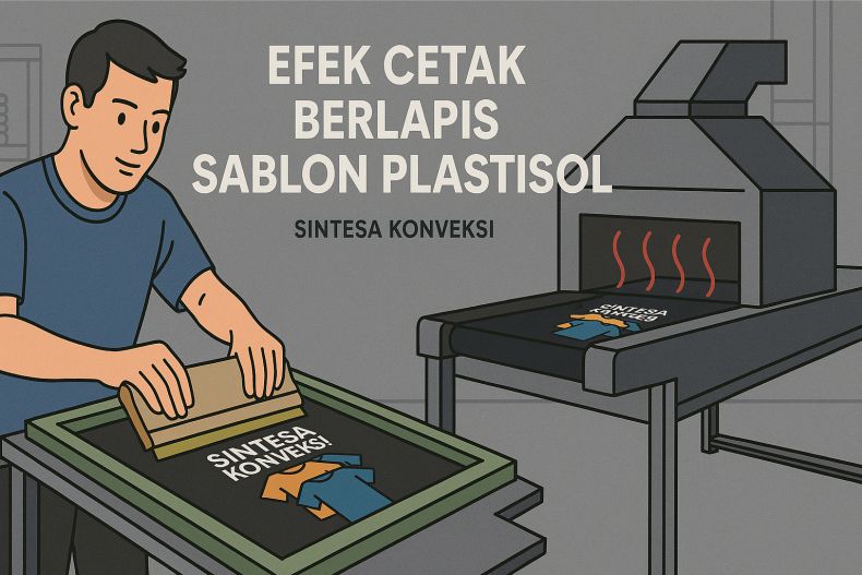 Efek Cetak Berlapis dalam Pengerjaan Plastisol