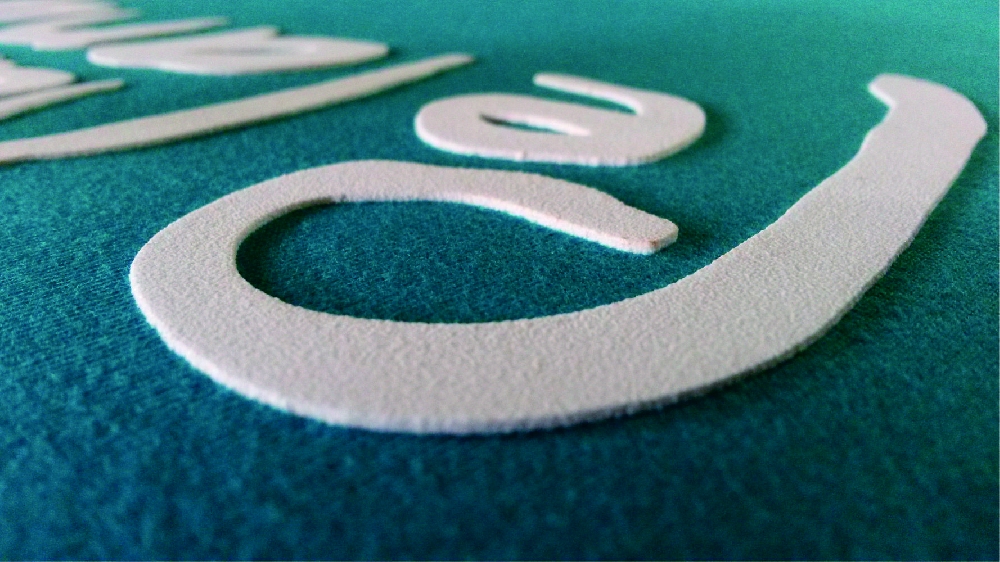 Efek Tekstur 3D dari Sablon HD untuk Logo dan Simbol
