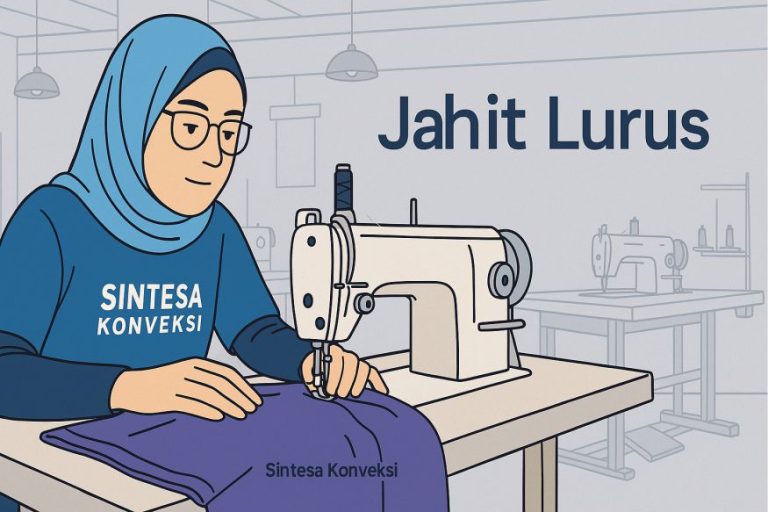 Jahit Lurus (Lockstitch): Teknik Dasar Wajib Konveksi