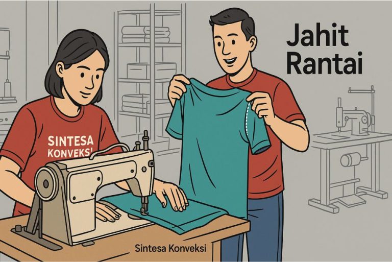 Jahit Rantai untuk Kaos