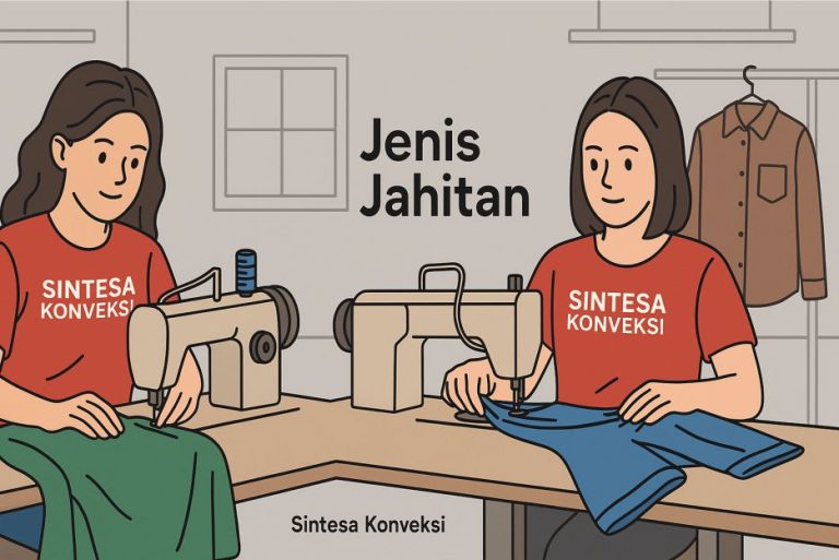 Jenis-Jenis Jahitan yang Umum Dipakai di Industri Konveksi
