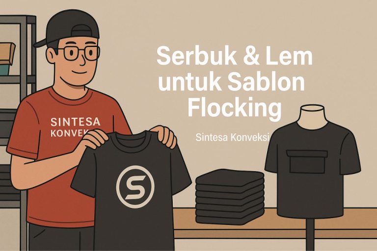 Jenis Serbuk dan Lem Terbaik untuk Sablon Flocking