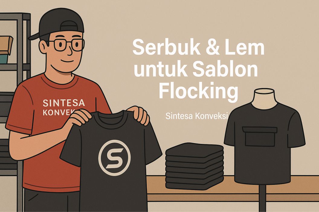 Jenis Serbuk dan Lem Terbaik untuk Sablon Flocking