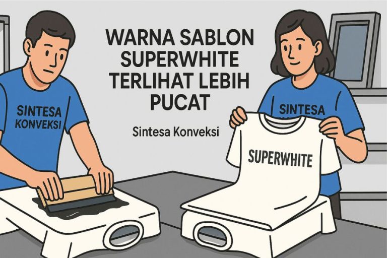 Kenapa Warna Sablon Superwhite Terlihat Lebih Pucat