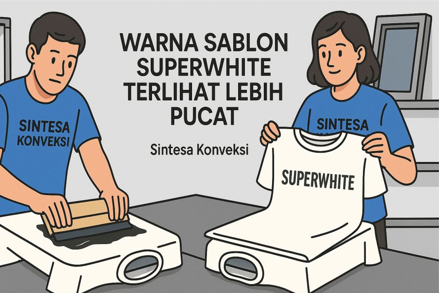 Kenapa Warna Sablon Superwhite Terlihat Lebih Pucat