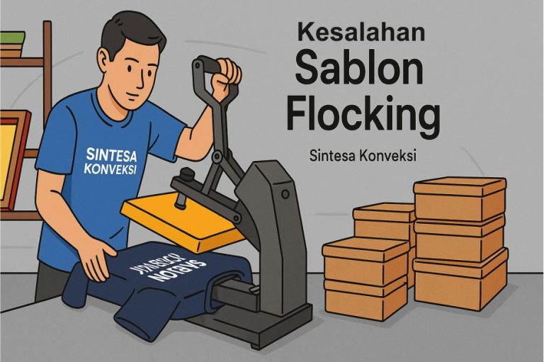 Kesalahan Umum Saat Produksi Sablon Flocking dan Cara Menghindarinya