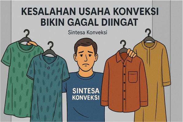 Kesalahan Umum yang Bikin Usaha Konveksi Gagal Diingat