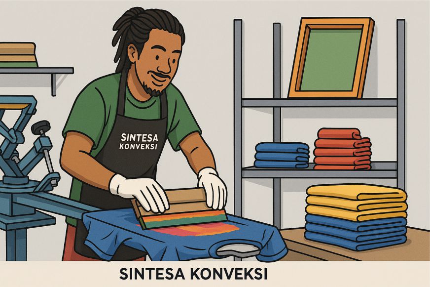 Kombinasi Warna Desain dan Kain Cara Hindari Gagal Warna Sablon