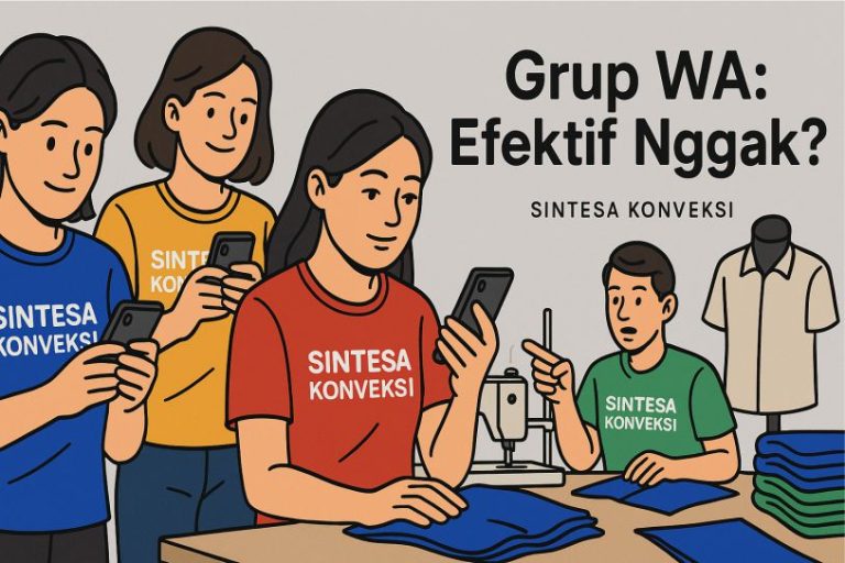 Ngobrolin Order di Grup WA: Efektif Nggak Buat Tim di Konveksi?