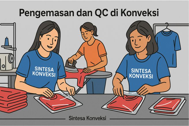 Pengemasan dan QC di Konveksi