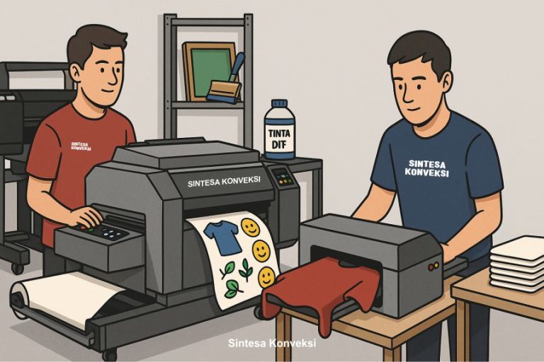Perbedaan Sablon DTF dan DTG