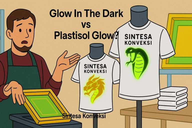 Perbedaan Sablon Glow In The Dark dan Plastisol Glow