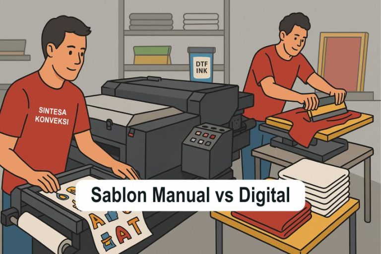 Perbedaan Sablon Manual dan Digital Printing