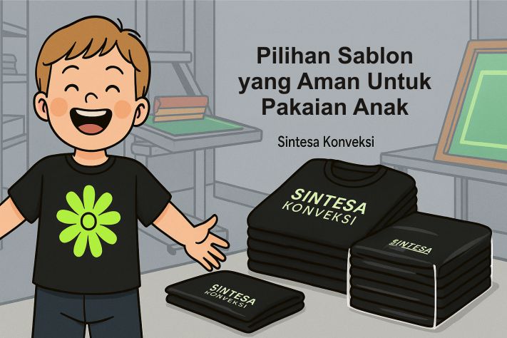 Pilihan Sablon yang Aman untuk Pakaian Anak