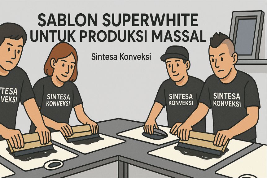 Sablon Superwhite Cocok untuk Produksi Massal