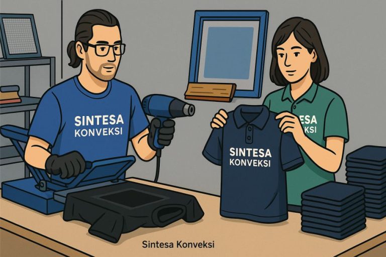 Sablon di Bahan Lacoste