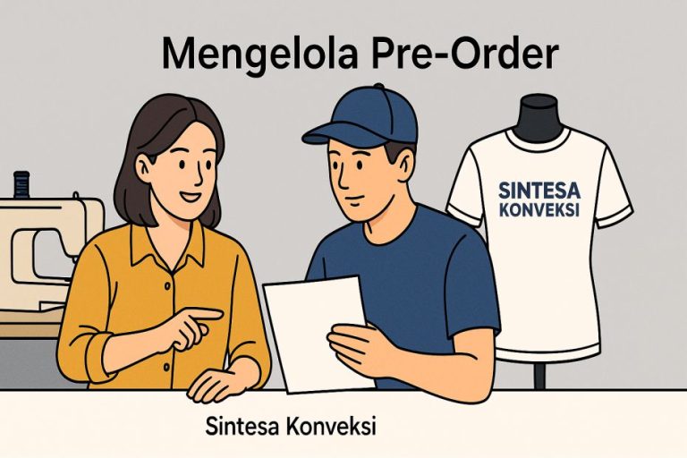 Strategi Mengelola Pre-Order di Konveksi Secara Bertahap
