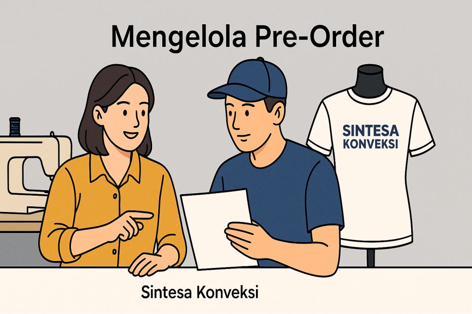 Strategi Mengelola Pre-Order Konveksi Secara Bertahap