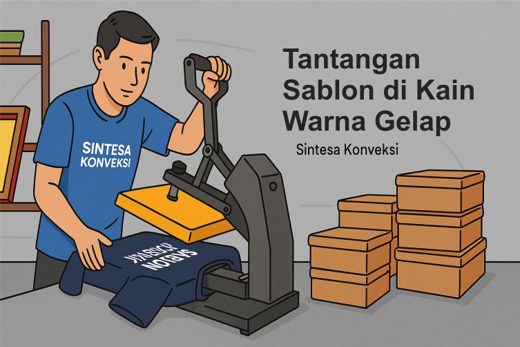 Tantangan Mencetak Sablon di Kain Berwarna Gelap