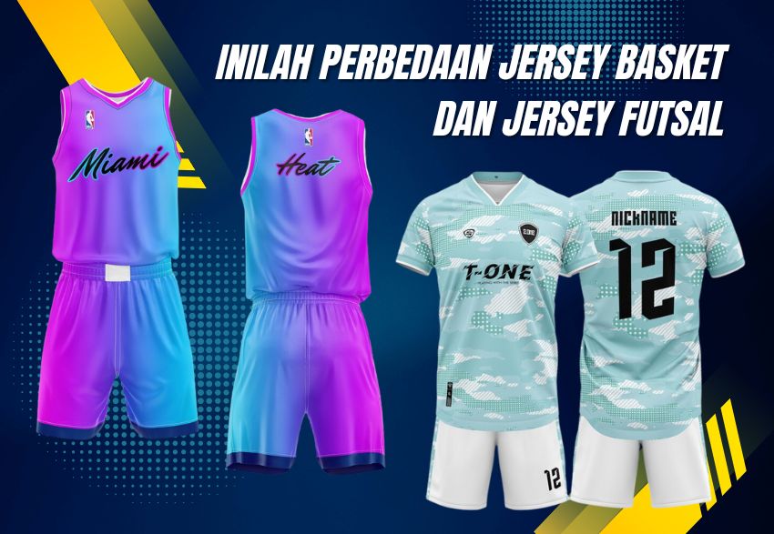 Perbedaan Jersey Futsal dan Basket