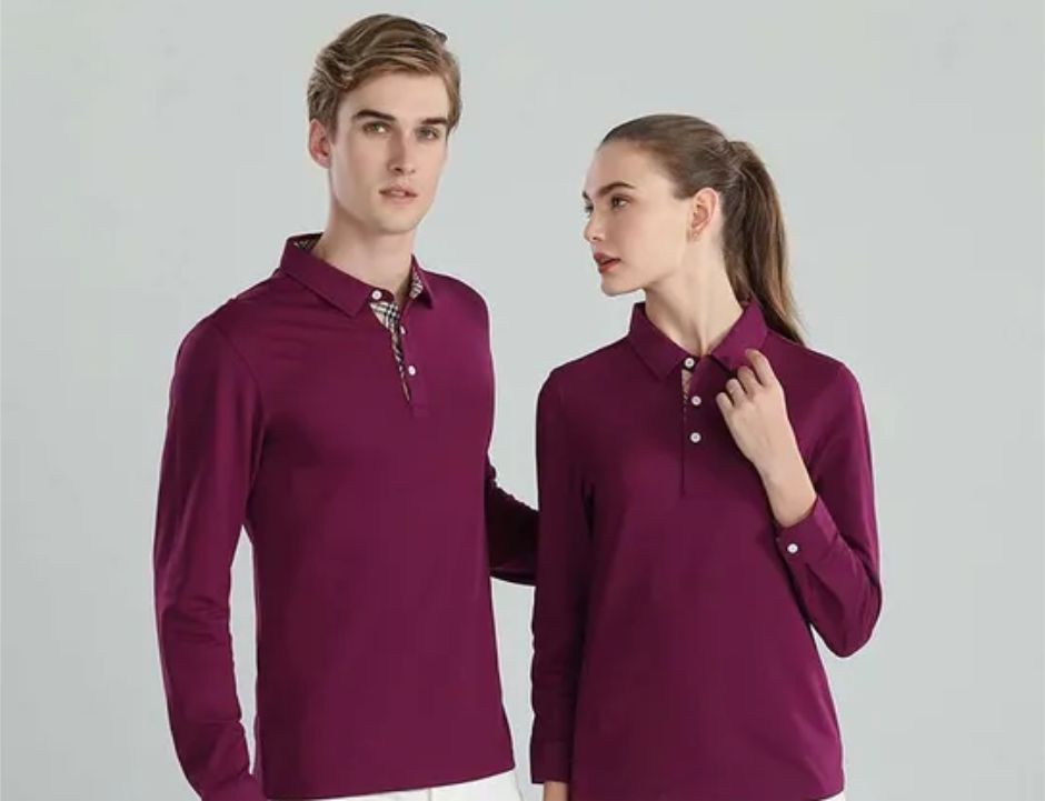 Polo shirt lengan panjang