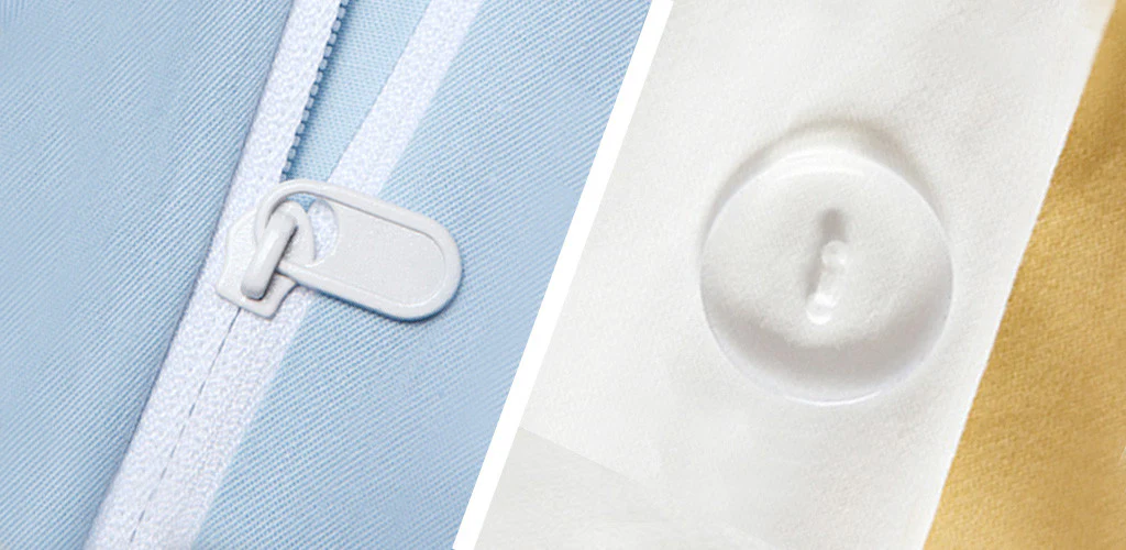 perbedaan zipper dan kancing